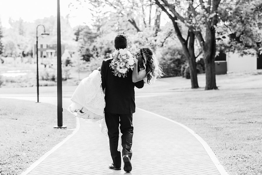 Sweethearts: Groom carrying bride away in Cantigny Park, IL. ‖ Hazel + Skye » http://www.hazelandskye.com