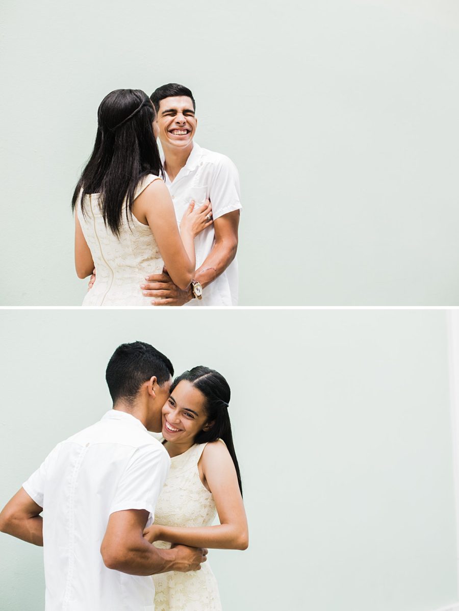 Engagement portrait session in San Juan, Puerto Rico.