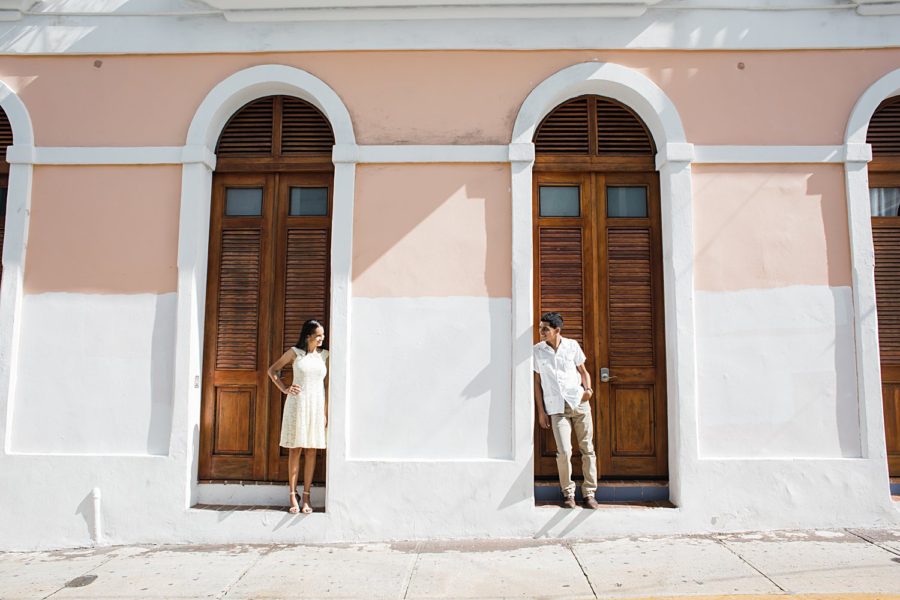 Engagement portrait session in San Juan, Puerto Rico.