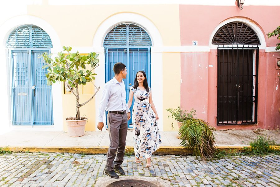 Engagement portrait session in San Juan, Puerto Rico.