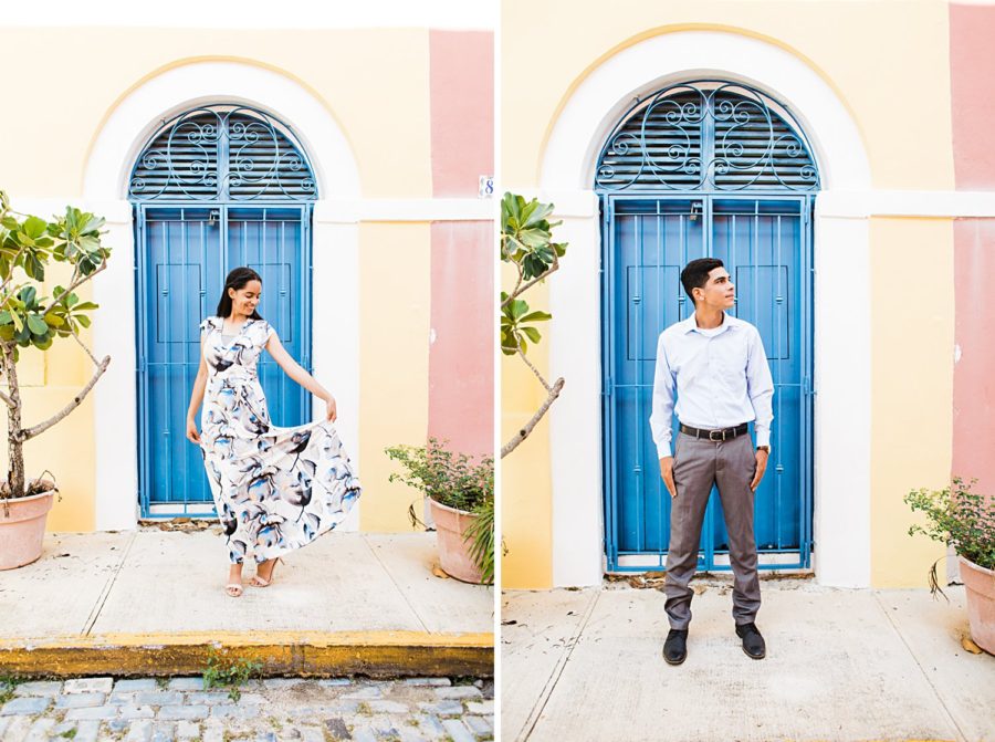 Engagement portrait session in San Juan, Puerto Rico.