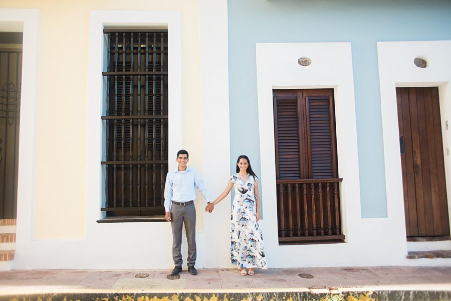 Engagement portrait session in San Juan, Puerto Rico.